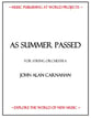 As Summer Passed Orchestra sheet music cover